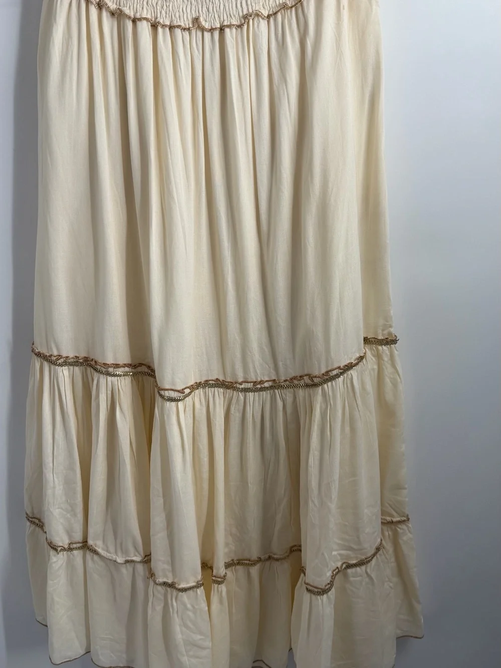 Zara Cream Boho Celestial Maxi Skirt - Picture 9 of 16